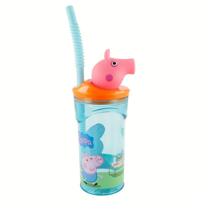 Plastový 3D pohár s figúrkou PEPPA PIG, 360ml, 48666