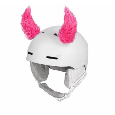Funny Kit dekorácia na prilbu fluo ružová 1