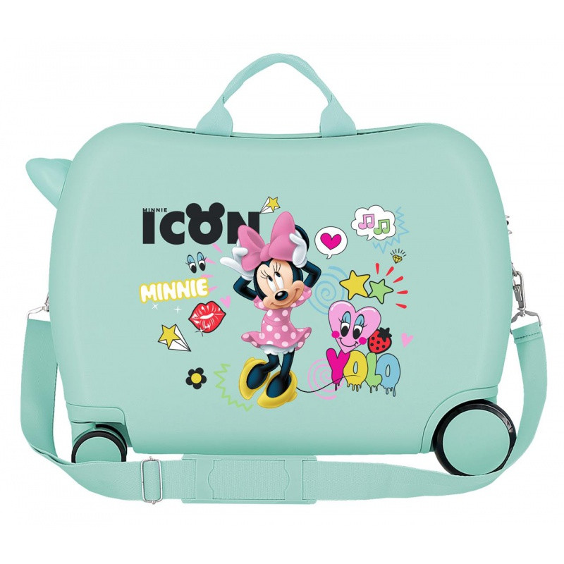 Detský cestovný kufor na kolieskach / odrážadlo MINNIE MOUSE Icon, 34L, 2569863 2