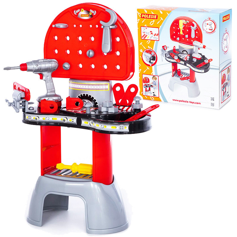 Detská dielňa s elektronickým skrutkovačom