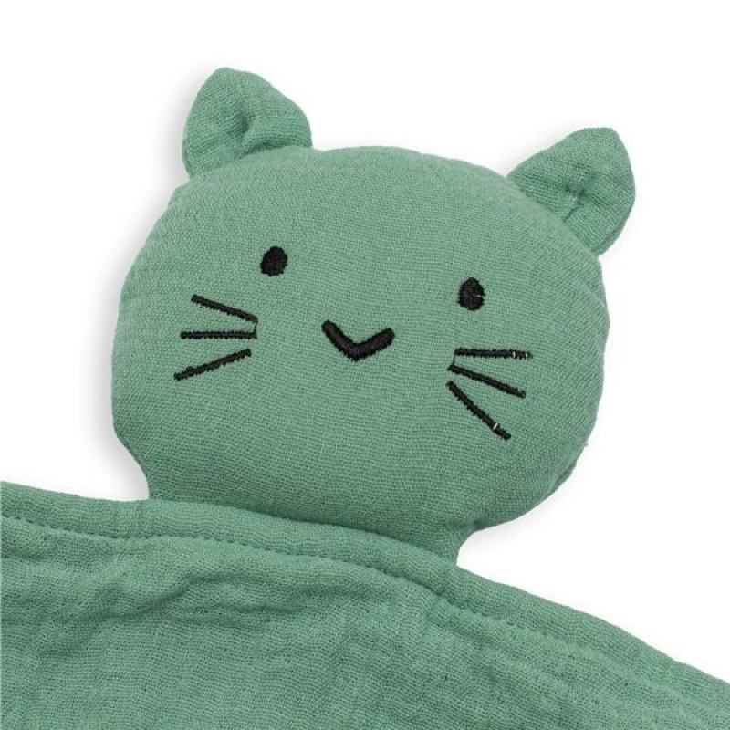 Mušelínový usínáčik New Baby Cat mint 1