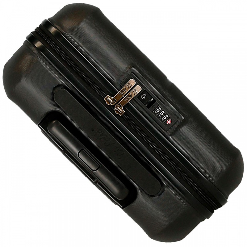 EL POTRO Vera Black, ABS Cestovný kufor 55x40x20cm, 37L, 5338721 (small) 5