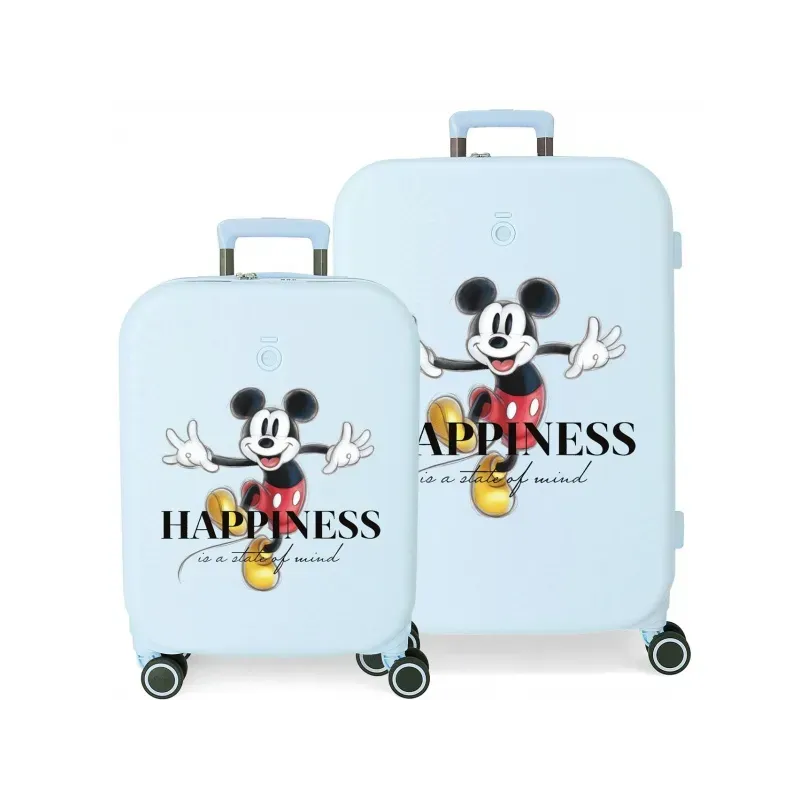 JOUMMA BAGS Sada ABS cestovných kufrov MICKEY MOUSE Happines Turquesa, 70cm/55cm, 3669521