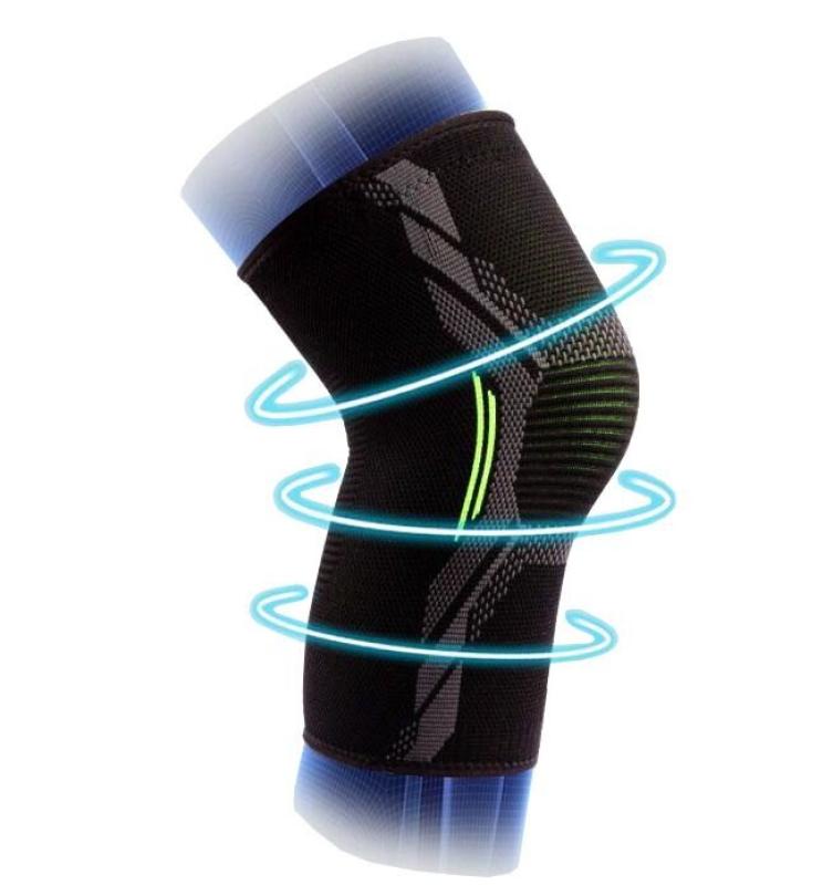 Merco KN02 bandáž na koleno čierna-Modrá veľ. XL