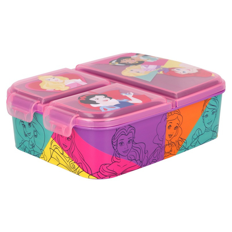Delený plastový box na desiatu DISNEY PRINCESS, 51220 1