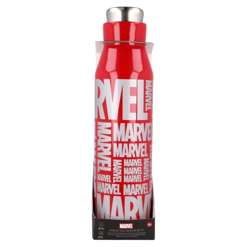 Nerezová fľaša / termoska MARVEL Red 580ml, 01021