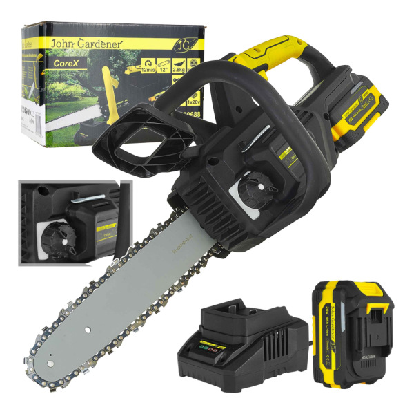Akumulátorová píla bezuhlíková 12", 4.0Ah, 20V, CoreX, GEKO