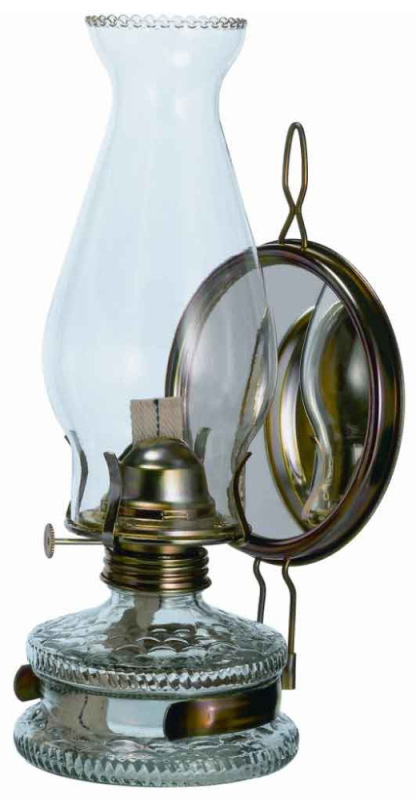 Petrolejová lampa so zrkadlom MAXI 315 mm