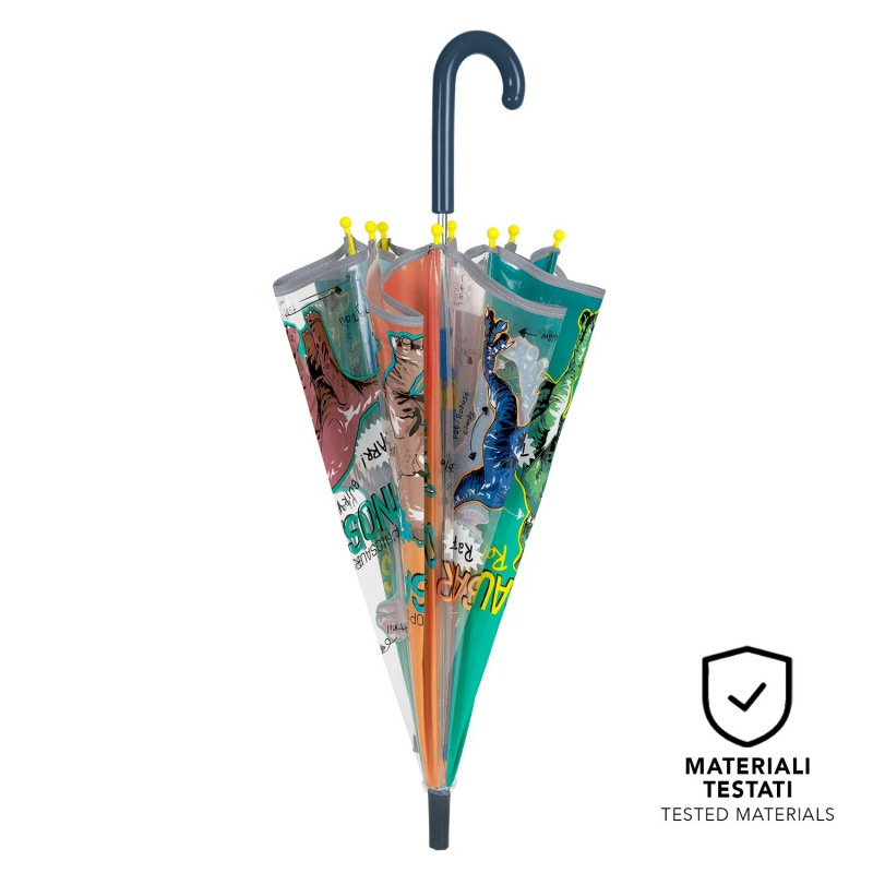 Detský reflexný transparentný dáždnik Perletti Cool Kids "Dinosaur", 15653 5