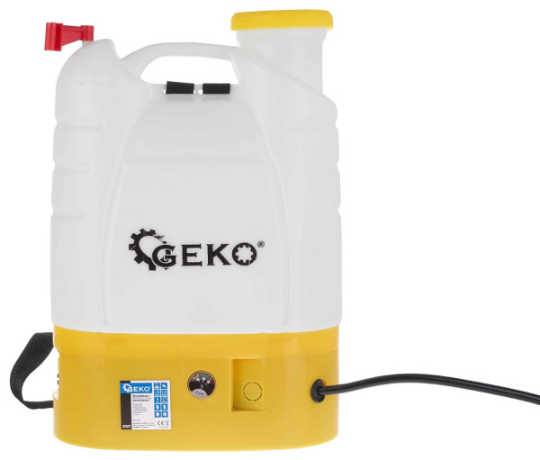 Postrekovač akumulátorový 16 litrov s extra príslušenstvom, akumulátor 12V-8Ah, GEKO 6