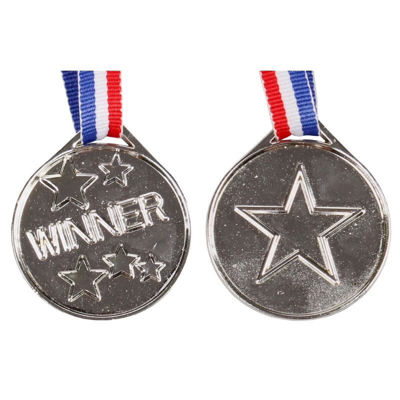Winner Strieborná detská medaila so stuhou 1