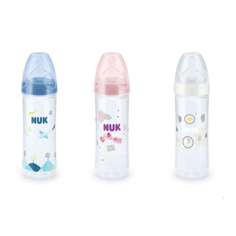 Dojčenská fľaša NUK LOVE 250 ml, 6-18 m biela