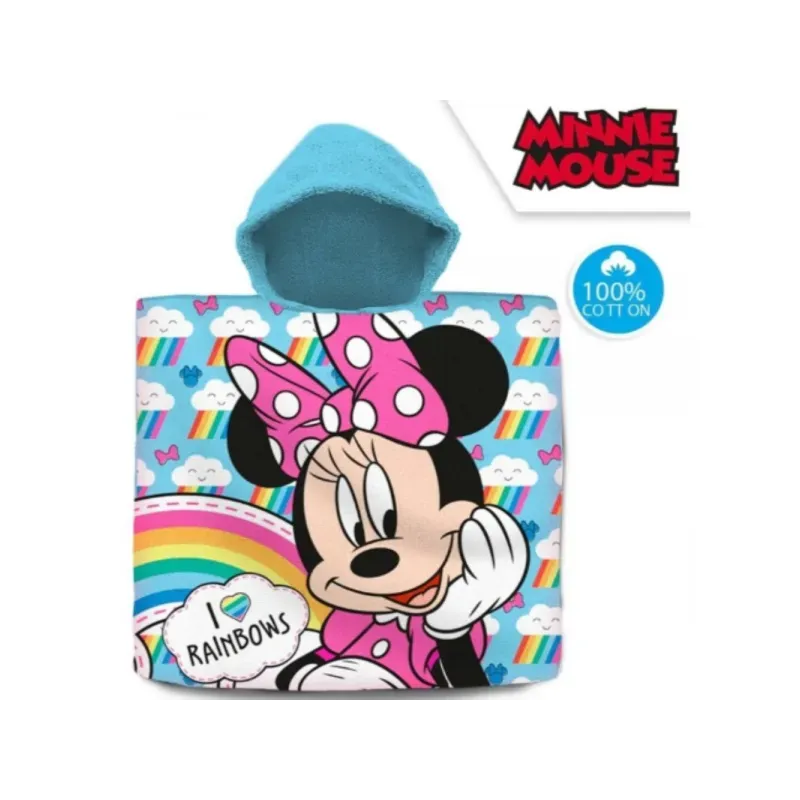 KIDS LICENSING Bavlnené pončo 60/120cm MINNIE MOUSE, MN-242P