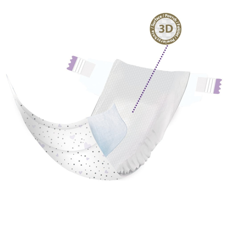 MEGAPACK Detské jednorazové plienky New Love Premium comfort 3 MIDI 4-9 kg 5x48 ks 2