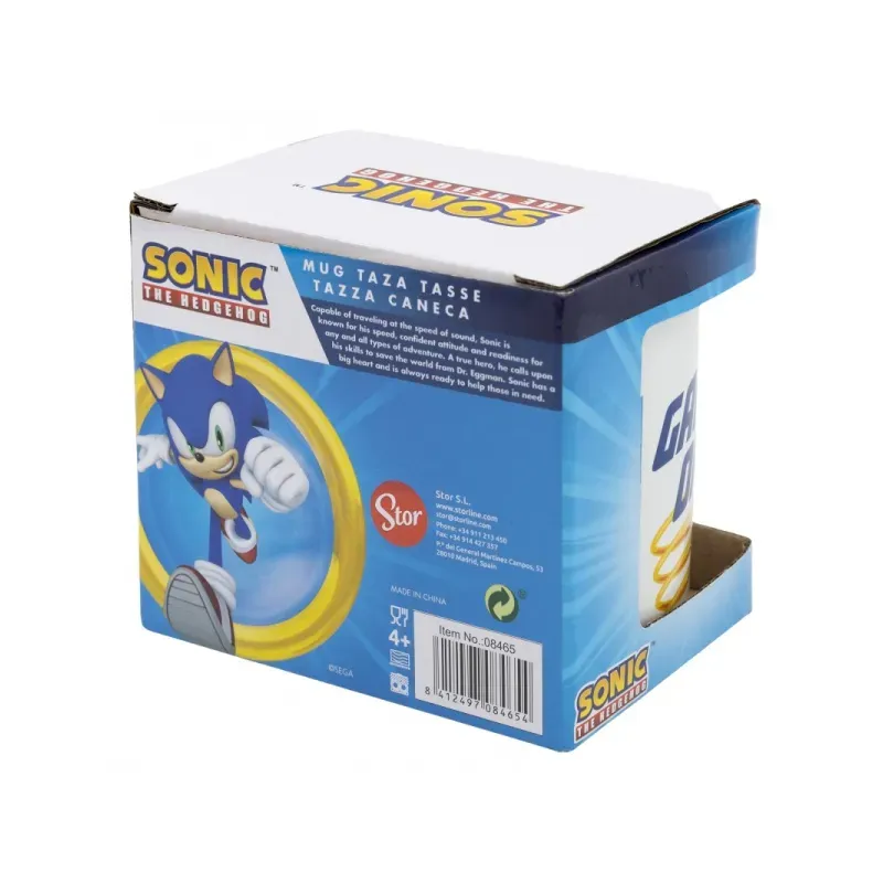 STOR Keramický hrnček JEŽKO SONIC, 325ml, 08465