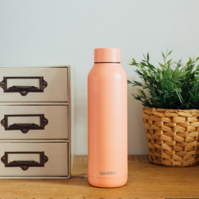 Quokka Solid, Nerezová fľaša / termoska Pastel Peach, 630ml, 12099 4