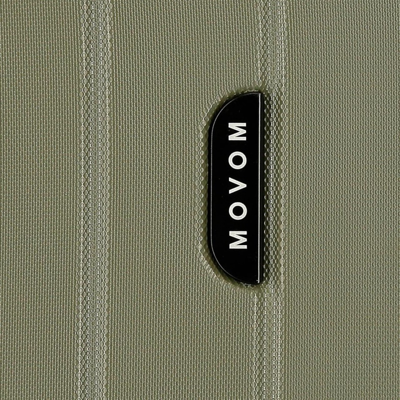 MOVOM Wood Khaki, Škrupinový cestovný kufor, 55x40x20cm, 38L, 531916A (small) 1