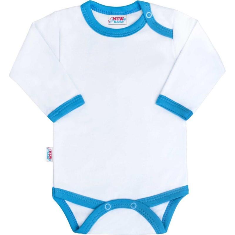 Dojčenské body New Baby s modro-tyrkysovým lemom 86 (12-18m)