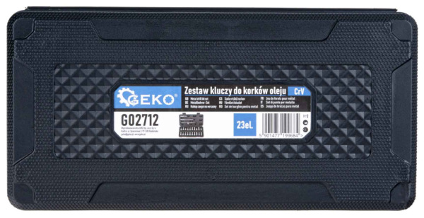 Sada kľúčov na olejové zátky, 23-dielna, GEKO 8
