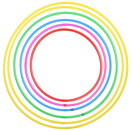 Hula Hoop Neon gymnastická obruč 2