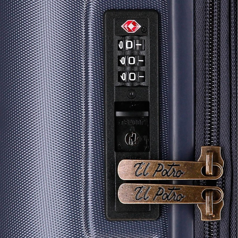 EL POTRO Vera Navy Blue, Sada luxusných ABS cestovných kufrov, 70/55cm, 5338922 13