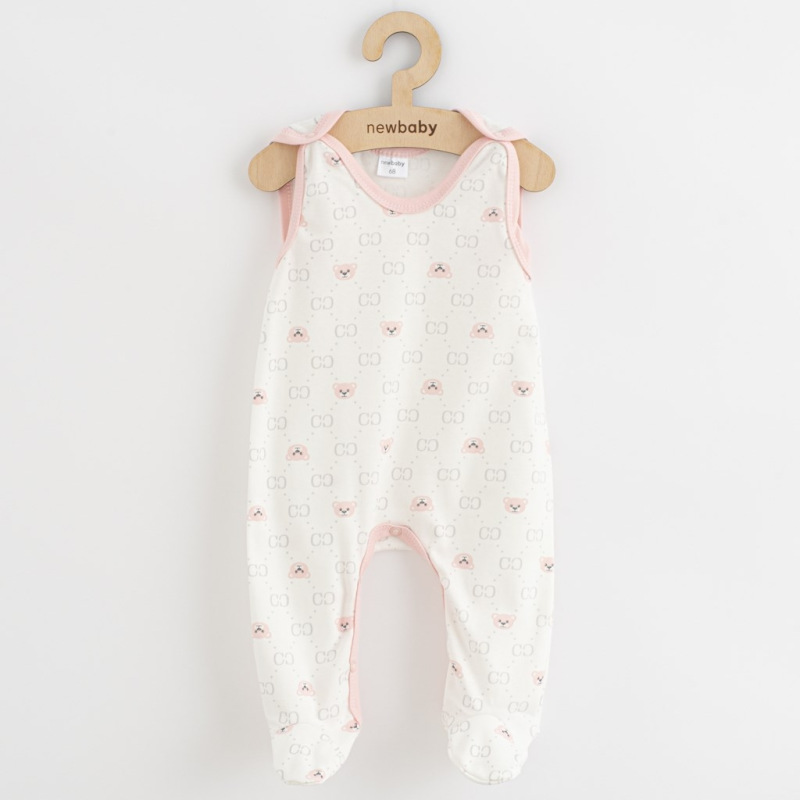 Dojčenské dupačky New Baby Classic II Dievča 3ks ružové 74 (6-9m) 1