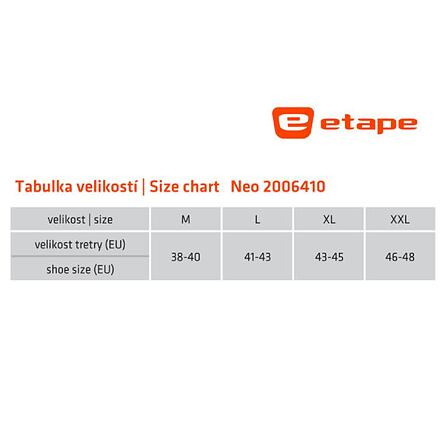 Etape Neo návleky na tretry čierna veľ. XL 3