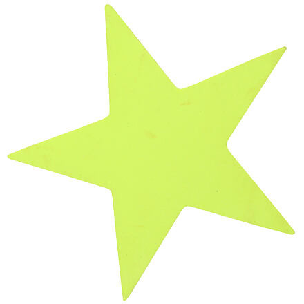 Star značka na podlahu žltá