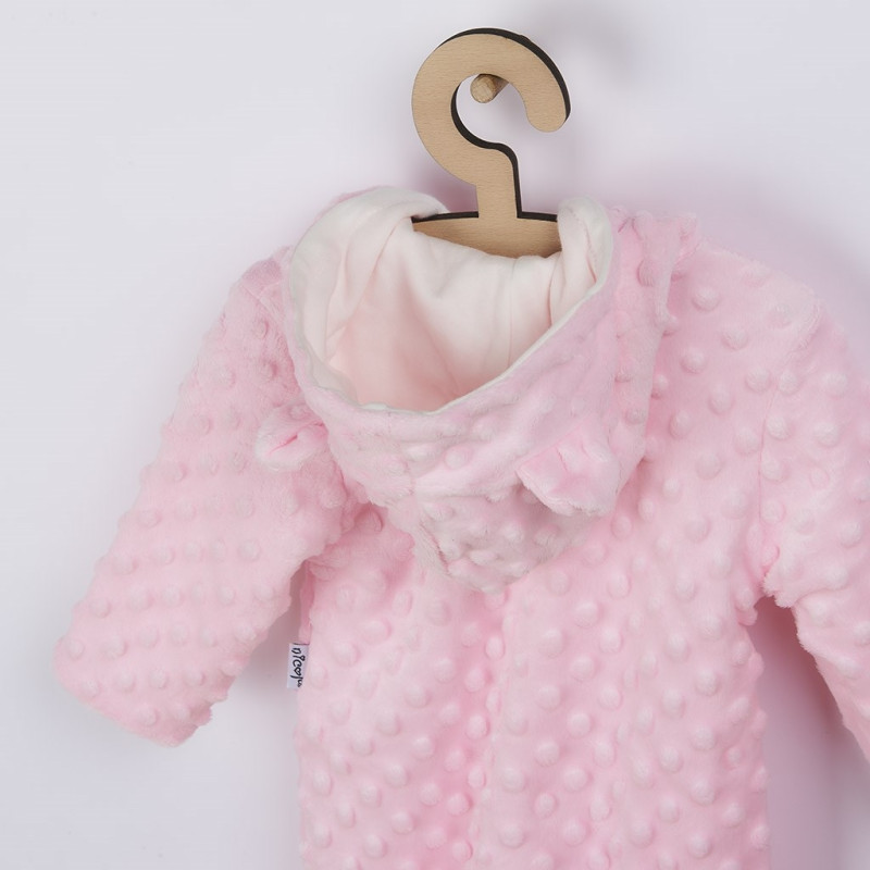 Dojčenský overal z Minky Nicol Bubbles ružový 68 (4-6m) 2