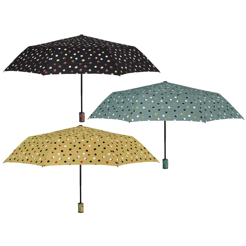 Dámsky mini dáždnik Perletti Technology s bodkovaným vzorom / zelený, 21780 1