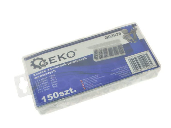 Sada pérových závlačiek, 150-dielna, GEKO 1