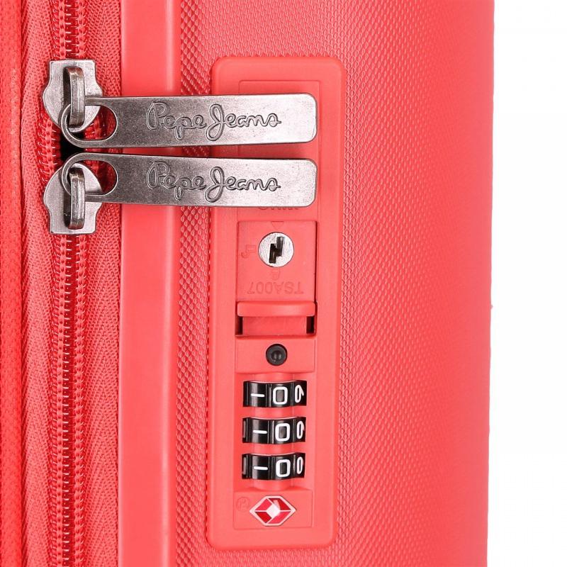 PEPE JEANS Highlight Coral, ABS Cestovný kufor, 55x40x20cm, 37L, 768862D (small exp.) 8