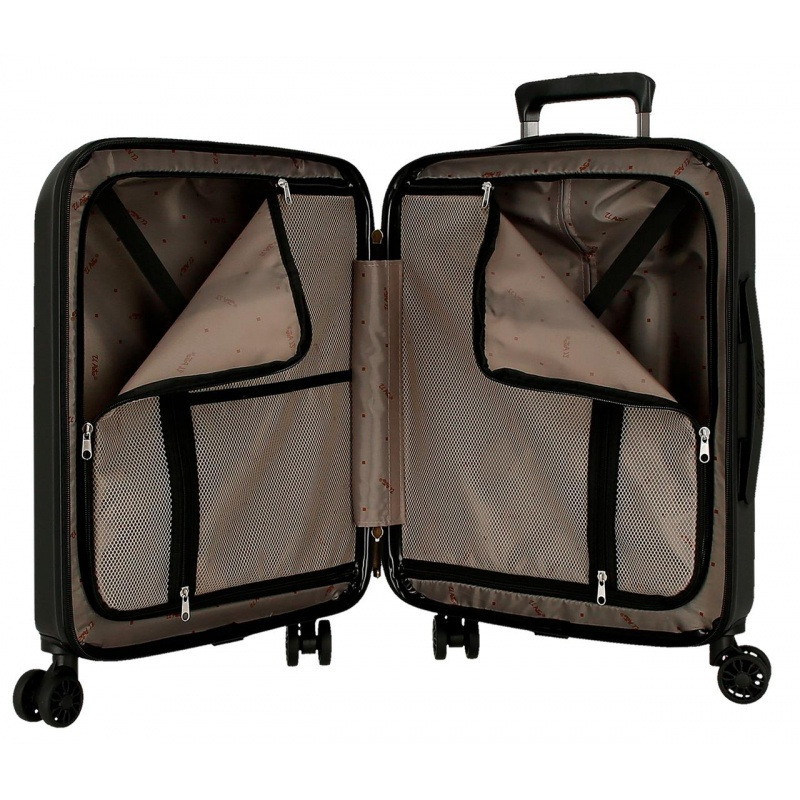 EL POTRO Vera Black, ABS Cestovný kufor 55x40x20cm, 37L, 5338721 (small) 4