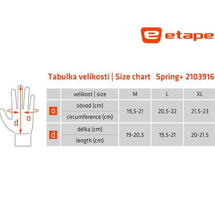 Spring+ cyklistické rukavice čierna-žltá 3