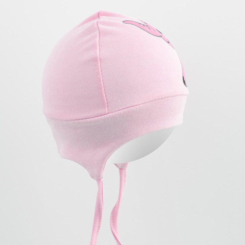 Bavlnená dojčenská čiapočka New Baby Happy Elephant pink 80/86 1