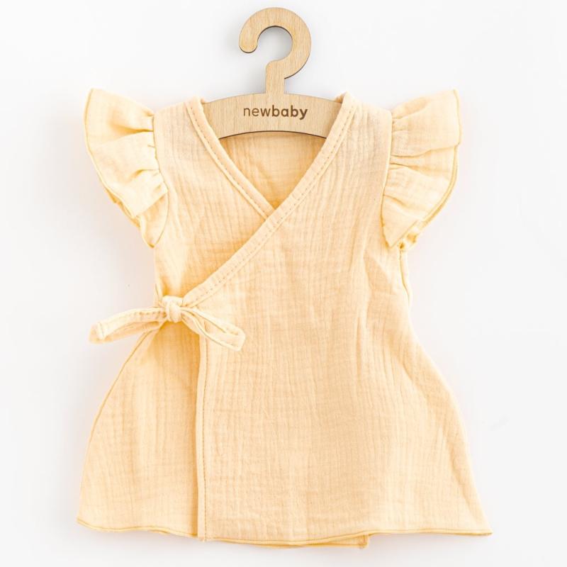 Letné dojčenské mušelínové šaty New Baby Leny peach 68 (4-6m)