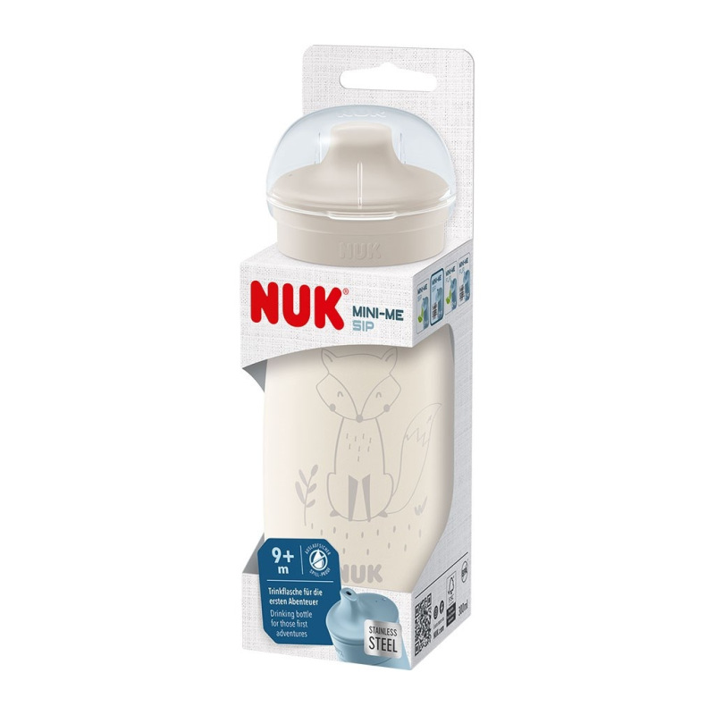Detská fľaša NUK Mini-Me Sip nerez 300 ml (9+ m.) beige 2