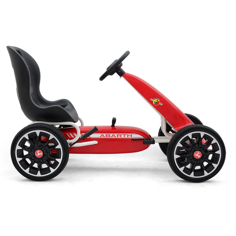 Detská šliapacia motokára Go-kart Milly Mally Abarth červená 2