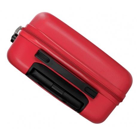 JOUMMA BAGS Sada ABS cestovných kufrov ROLL ROAD FLEX Red, 55-65cm, 5849564