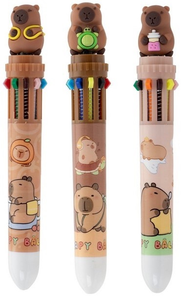 Guličkové Pero Kapybara 10 farieb 1