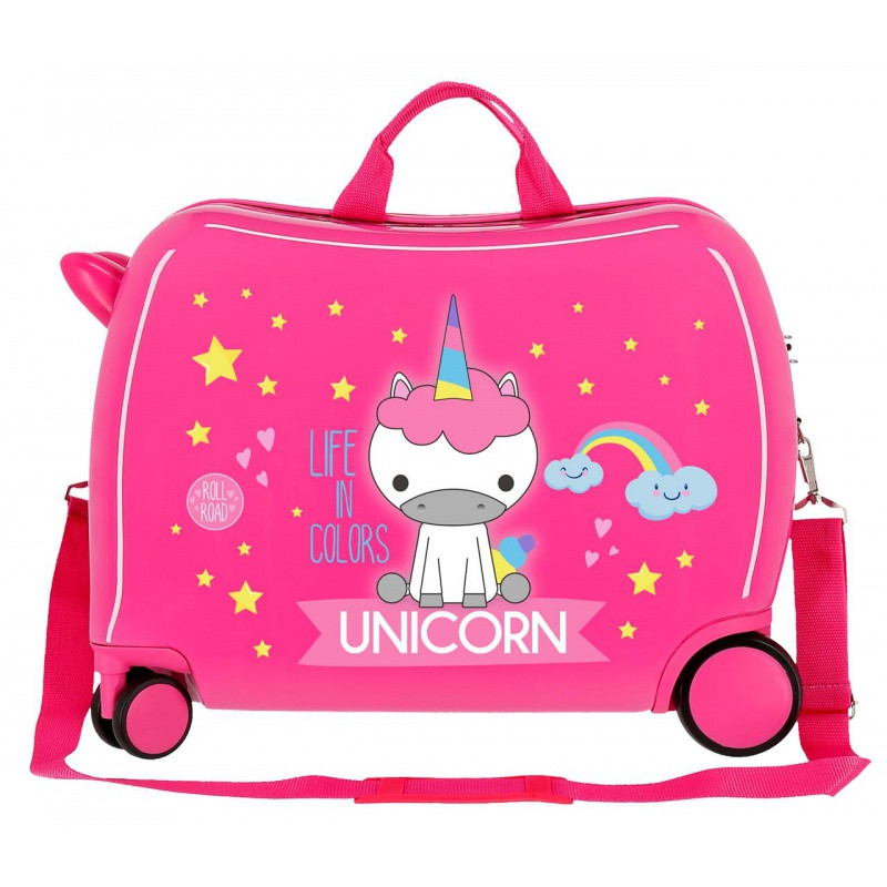 Detský cestovný kufor na kolieskach / odrážadlo LITTLE ME UNICORN, 34L, 4749867 2