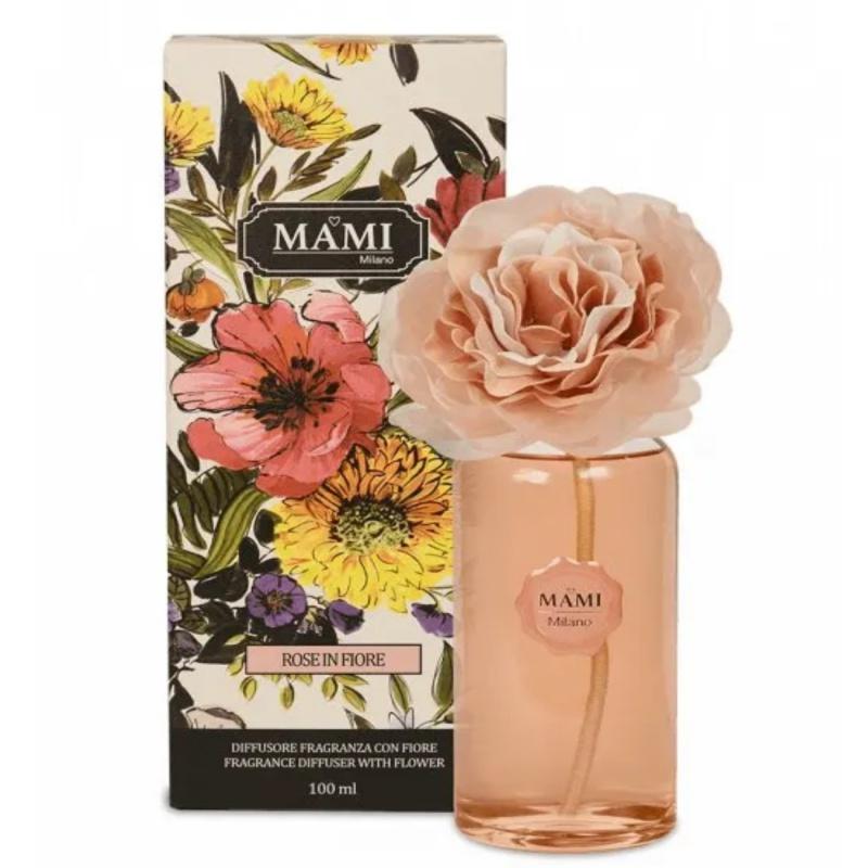 Rose in Fiore - Ruža v Rozkvete, Luxusný kvetinový difuzér, 100ml