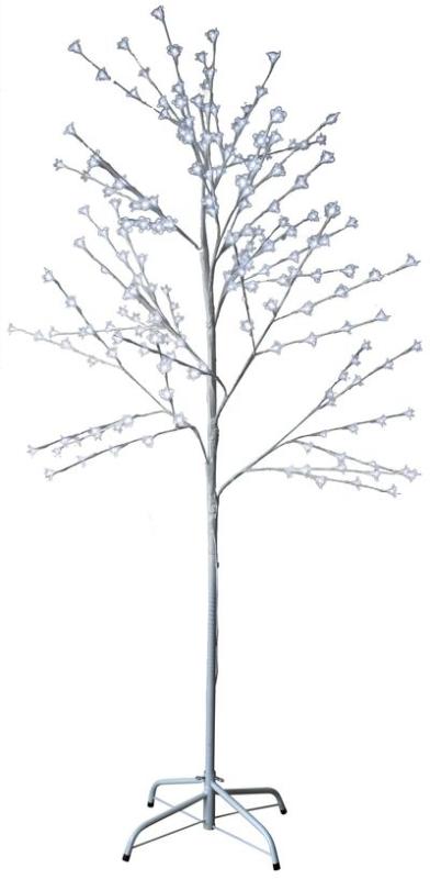 Strom MagicHome Cherry Tree, 180 cm, biely, LED studená biela, 230 V, IP44, exteriér