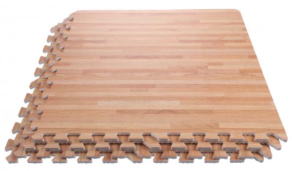 Merco Woody fitness podložka drevo, 60 x 60 x 1 cm buk (4 ks)