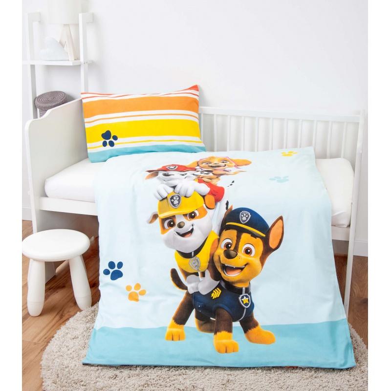 Detské flanelové obliečky do postieľky Herding Green, PAW PATROL, 100/135+40/60 1