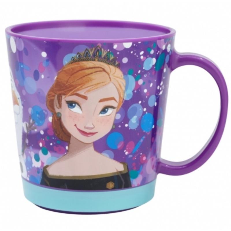 STOR Nerozbitný hrnček Disney Frozen Violet 410 ml, 74267