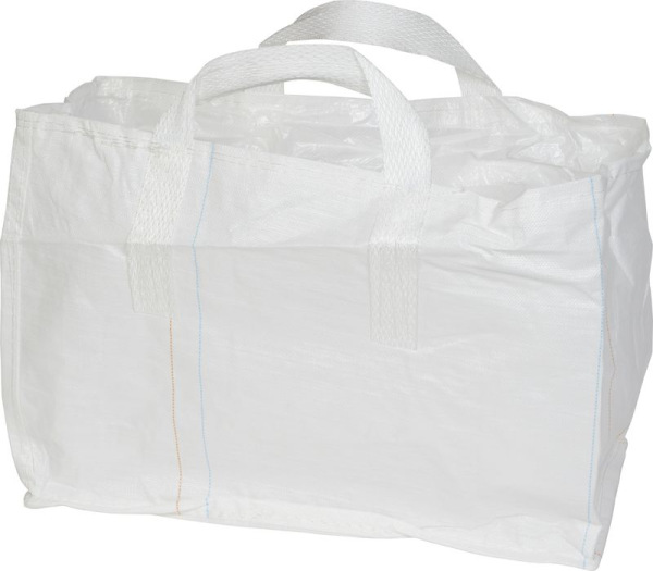 Vak BigBag TSF2, 68x35x46 cm, PP, 2 uši, biely, vrece šnúrovacie, rovné dno, max. 100 kg, záhradný 1