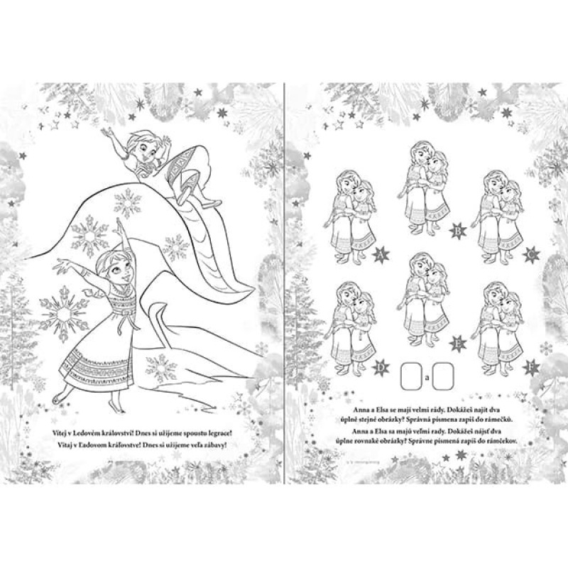 Omalovánky A4 Ľadové kráľovstvo 2
