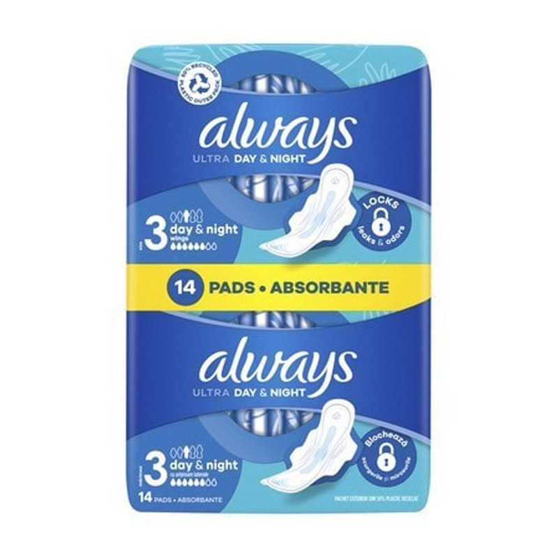 Always Ultra Night Super hygienické vložky s kridielkami 14ks