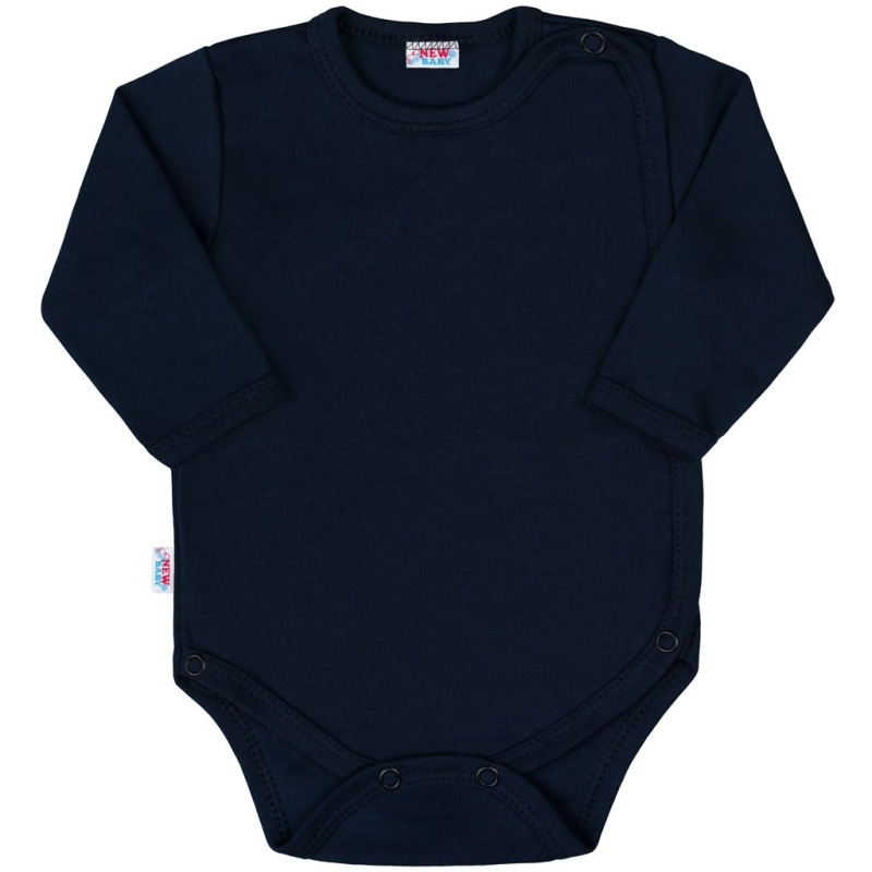 Dojčenské body celorozopínacie New Baby Classic II tmavo modré 50